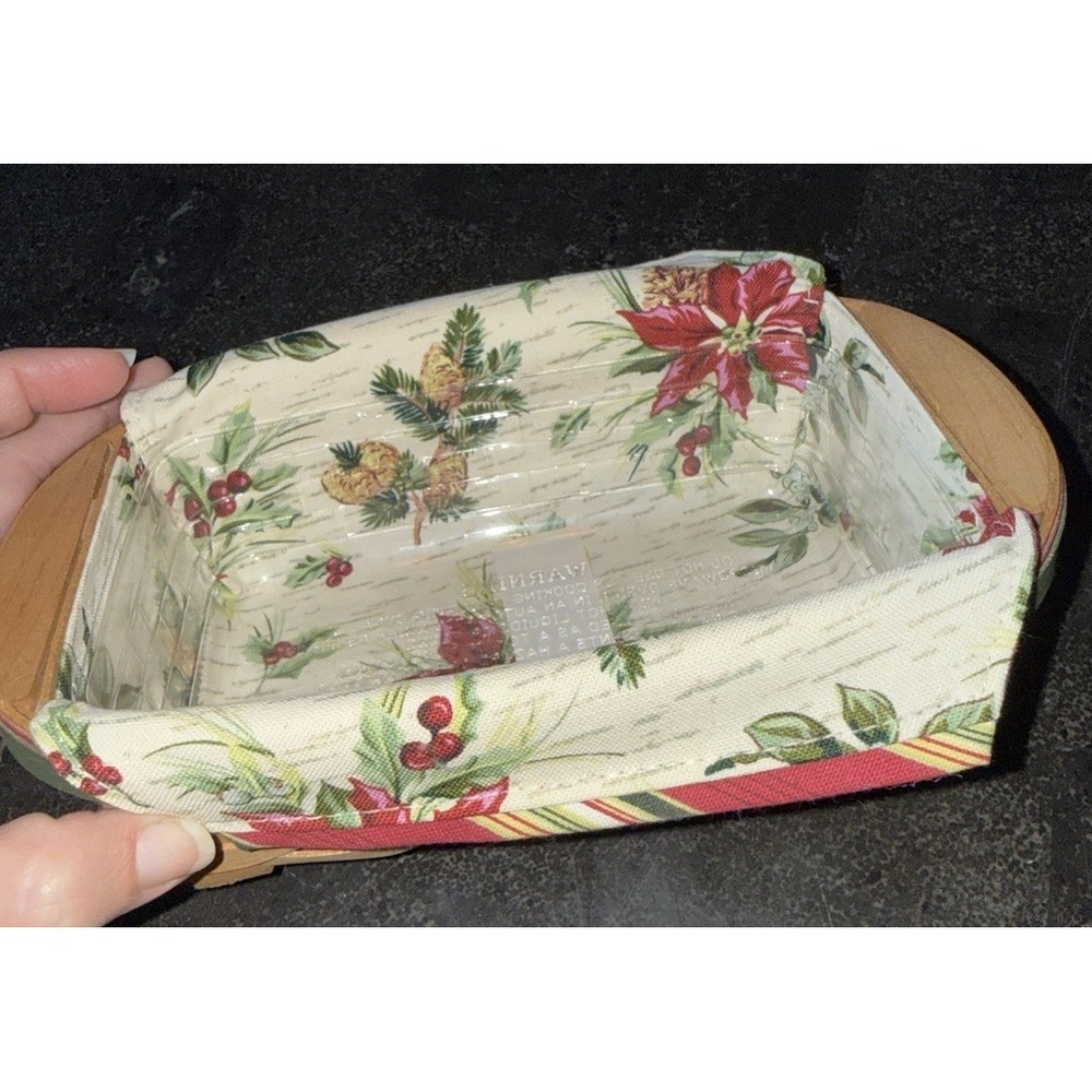 Longaberger 2006 Holiday Helper Basket With Protective Liner And Care Insert